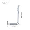 METALLIXITY 60pcs L Shaped Hooks 50mm Ceiling Hooks Metal Right