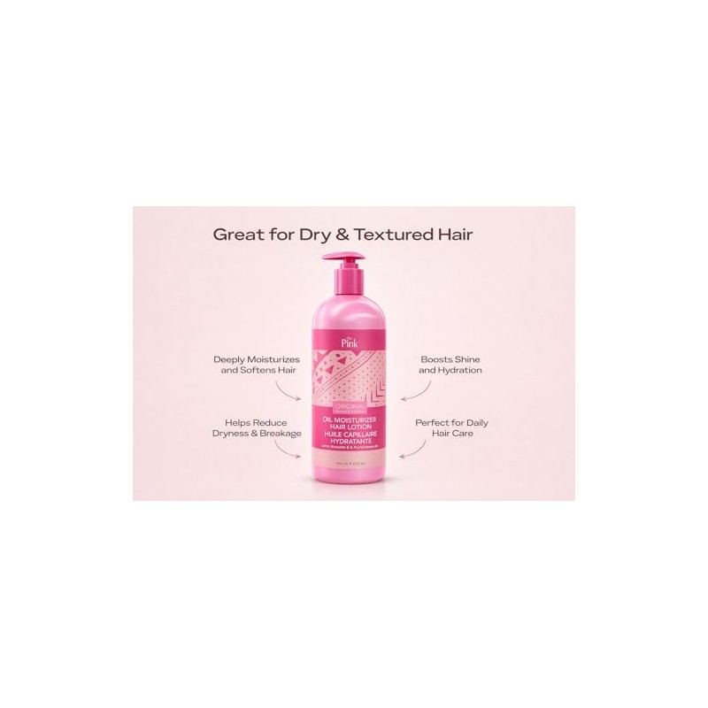 Pink Oil Moisturizer Hair Lotion 32oz / 946ml Deep Moisturizing