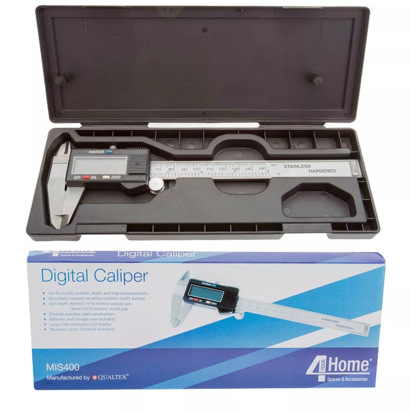 4YourHome 6" Digital LCD Vernier Caliper Guage Stainless Electronic Measurement