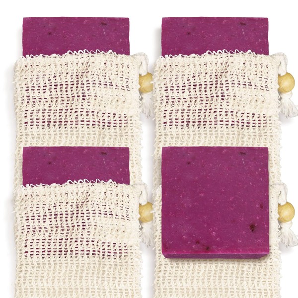 Age of Sage Natural Soap Bar w/Sisal Bag, Vegan Artisan