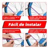 24cm 72pcs Popotes Cubre Rayos Motocross Spokes Bicicleta