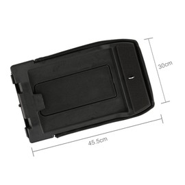 CNNELL Center Console Armrest Lid Kit Compatible with Chevy Silverado Suburban Tahoe Sierra Yukon 1999-2007 19127364 19127365 19127366 Center Console Cover Black
