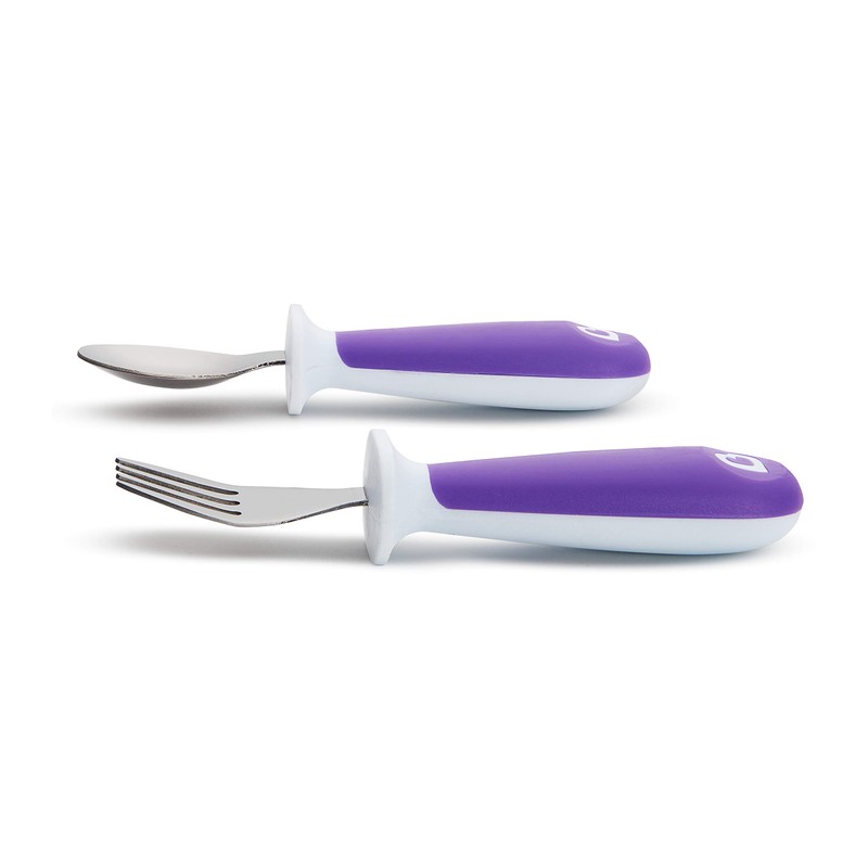 Munchkin Raise Toddler Fork & Spoon (Colours May Vary)