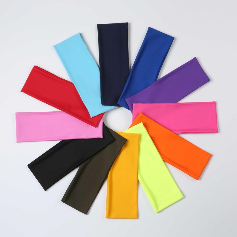 Hair Band Width 3.5 inches (9 cm), Various Colors, Wide,