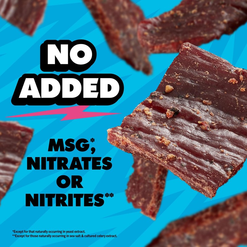 Jack Link’s x MrBeast Beef Jerky, Peppered Beef Jerky, As