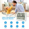 Brifit Indoor Thermometer Hygrometer Digital Thermo-Hygrometer with Large LCD Screen