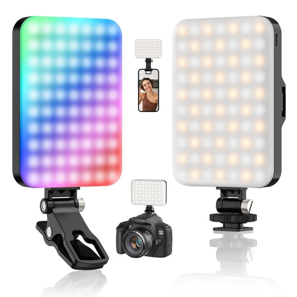 Hagibis RGB Video Light, 360° Full Color Selfie Light LED