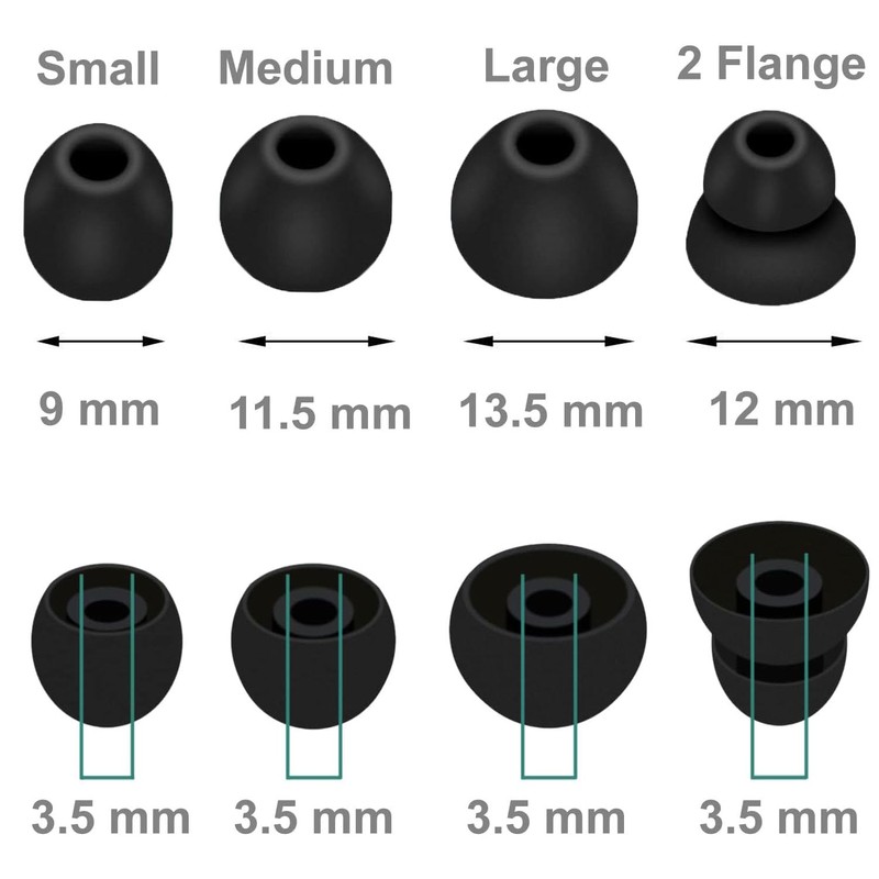 Replacement Eartips Compatible with Powerbeats Pro, Replacement Earbuds Silicone Ear