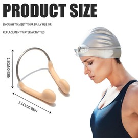 8 Stück Nasenklammer Schwimmen,Silikon Nasenklammer,Nasenklammer Schwimmen Unisex,Einstellbar Anti-Rutsch Nasenklammer,Wasserdichte Schwimmen Nase Clip,für Erwachsene,Schwimmen Anfänger,Profischwimmer