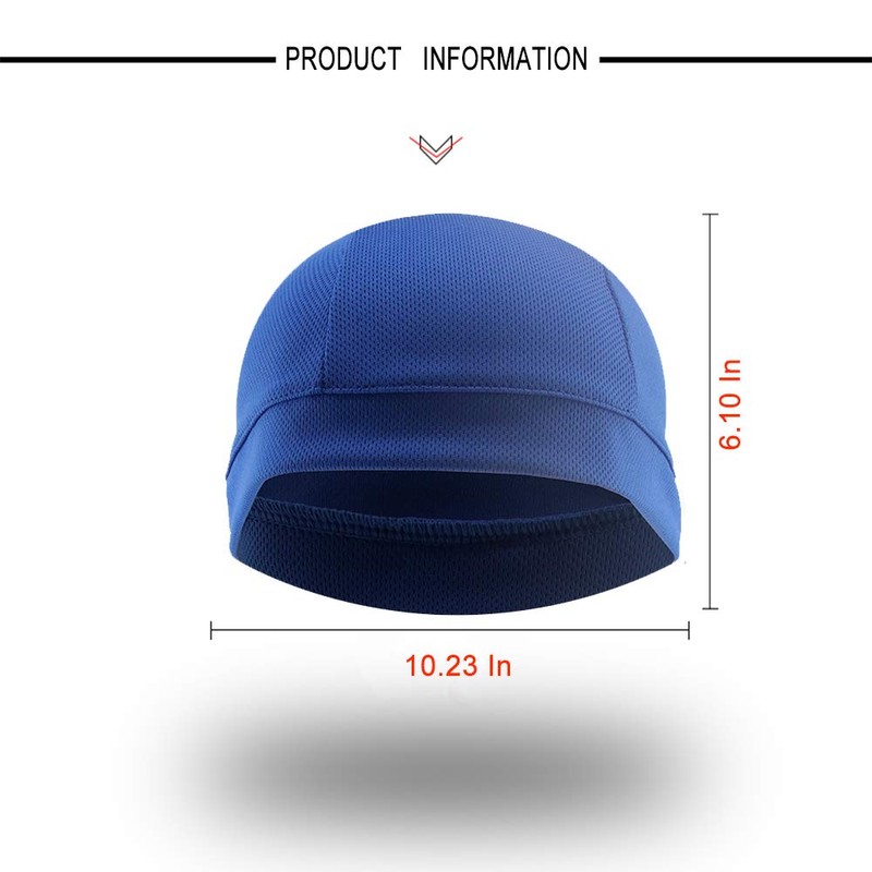 3 Pack Cooling Skull Cap Helmet Liner Sweat Wicking Cycling