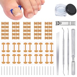 Ingrown Toenail Corrector Set with Correction Strips, Professional ingrown toenails pedicure tool set for men and women
