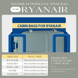 Hayayu Ryanair Hand Luggage 40 x 20 x 25 Small Hand Luggage Backpack for Backpack Hand Luggage Aeroplane Travel Backpack with Laptop Compartment Anti-Theft Bag for Weekender Short Tirp, Greygreen,