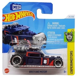 Hot Wheels - Brick and Motor - Experimotors 1/5 - HTC55 - Short Card - Mega - Moving Parts - Mattel 2024