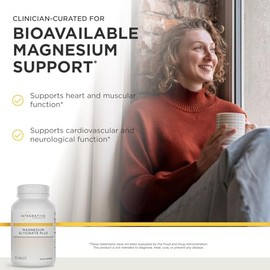 Integrative Therapeutics -Magnesium Glycinate Plus - Magnesium for Women and Men - Well-Tolerated, Easily Absorbed, Bioavailable Magnesium - Vegan - 1