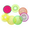 Kinteshun Silicon Drink Coaster,Heat-Insulated Non Slip Fruit Slice Drink Cup