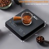 OBEST Mini Kaffeewaage mit Timer, 3kg/0.1g Hochpräzise Wiederaufladbare Digitale Kaffeewaage,Tragbare