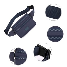 Bumbags Waist Fanny Pack Ladies Fashion Bum Bag with Adjustable Belt for Sport Hiking Girls Women Men (Blue)