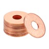 sourcing map 80Pcs 6mm x 18mm x 1mm Copper Flat