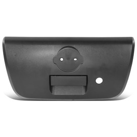 DNA MOTORING Rear Outer Tail Gate Handle Compatible with 01-04 Nissan Frontier w/Keyhole,Textured Black, OEM-THO-00167