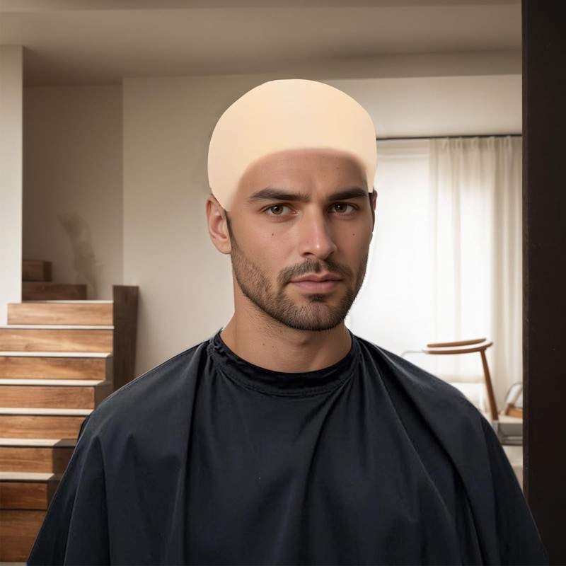 ZhongShuang Pack of 2 Latex Bald Caps, Adult Latex Bald