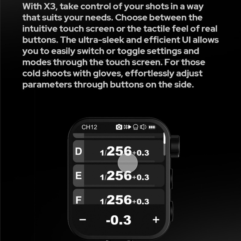 Godox X3-C X3C X3 C Touchscreen TTL Wireless Flash Trigger