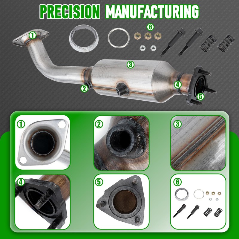 FOMIUZY High Flow Front Catalytic Converter Kit Direct-Fit Honda CRV
