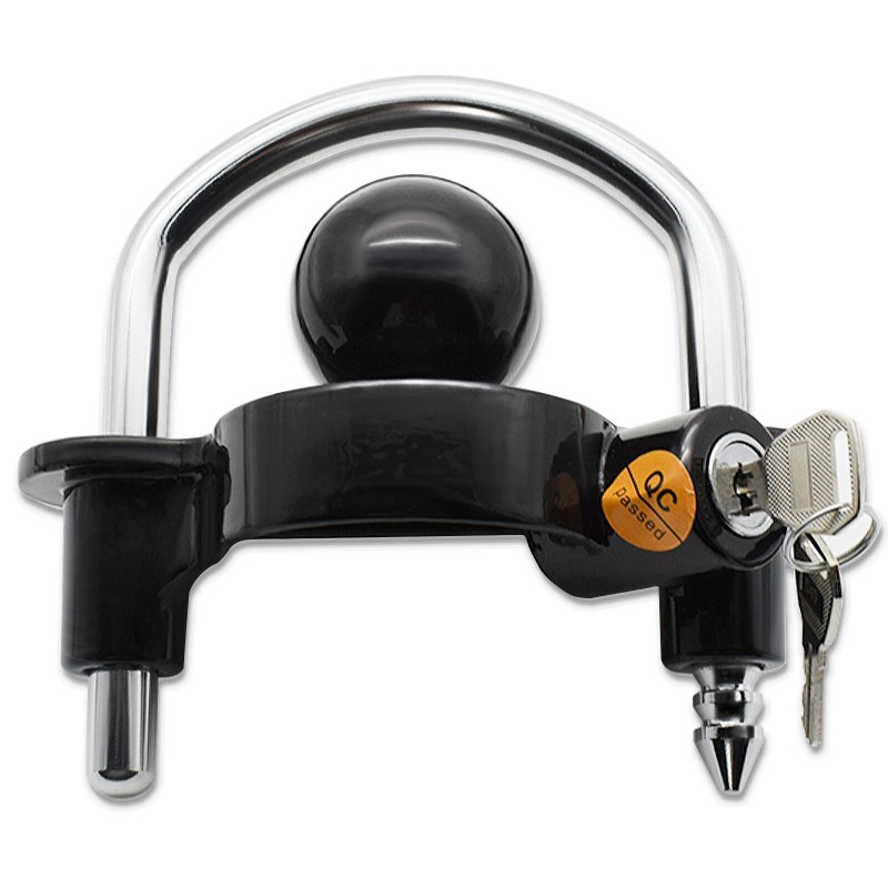 Unbranded 1X Steel Coupler Lock Coupling Universal Tow Ball Caravan