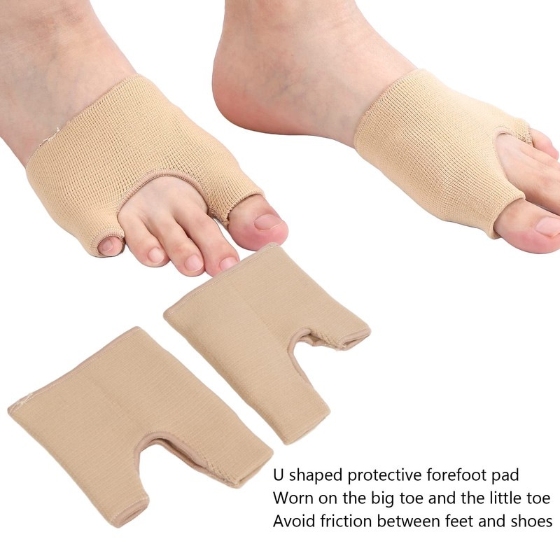 Breathable Bunion Corrector, U-Shape Hallux Valgus Correction Orthopaedic Forefoot Pads,