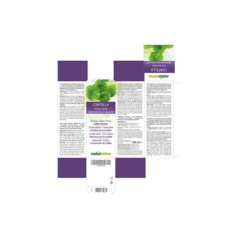 Gotu kola (Centella asiatica) herb Alcohol-Free Mother Tincture Naturalma |