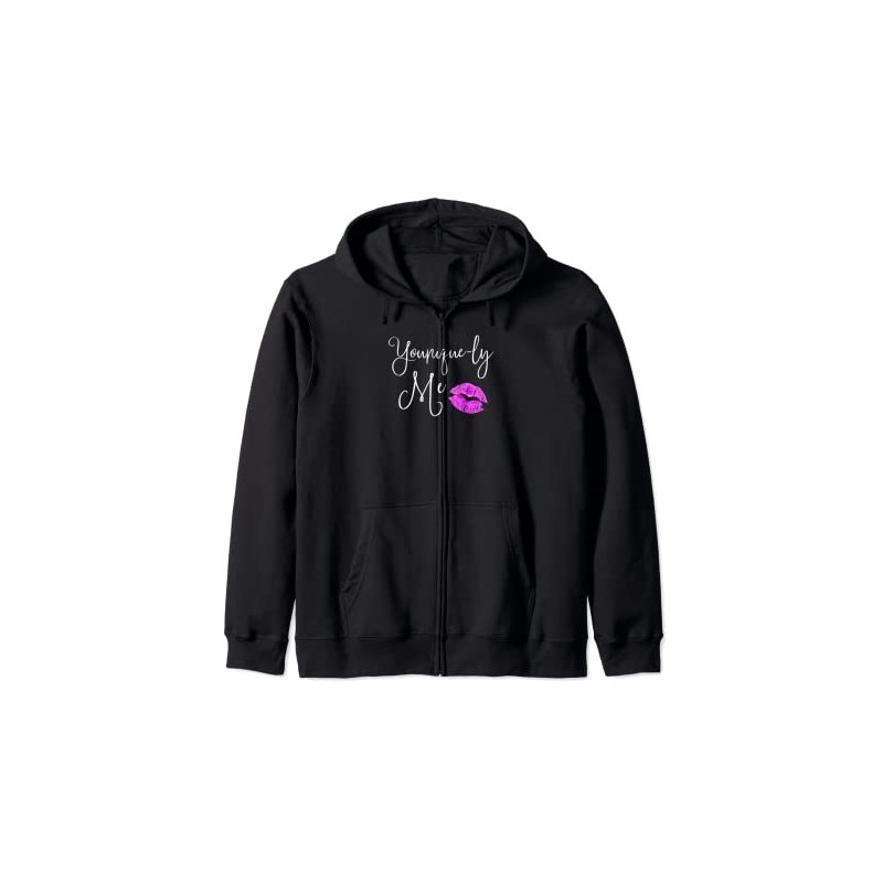 Younique-ly Me T-Shirt Make-up Lips Kiss Individuality Tee Hooded Jacket,