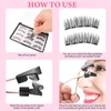 Joyeee Magnetic Eyelashes, 6 Pairs Reusable False Eyelashes, 3D Natural