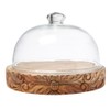 Santa Barbara Design Studio Glass Dome with Carved Base -