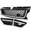 HECASA Front Grille+Air Side Vents Compatible with 2010-2013 Land Rover