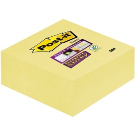 Post-it 2014-SCY Haftnotiz Super Sticky Würfel 76 x 76 mm, gelb, 270 Blatt