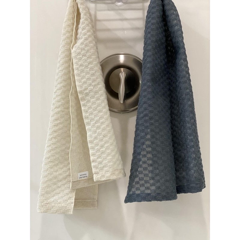 Buddha Bath Extra Long Exfoliating Shower Towel Washcloth (Medium Exfoliate)