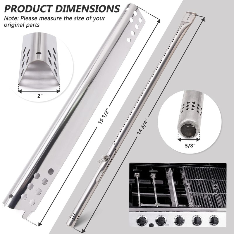 Criditpid Grill Replacement Parts for Charbroil Advantage 4 Burner 463344116,