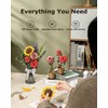 ROWOOD 3D Puzzle DIY Wooden Flower Bouquet, Artificial Flowers Model