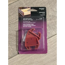Prime Line Products Red Plastic Drawer Guide fits 1/4” x 3/4” track