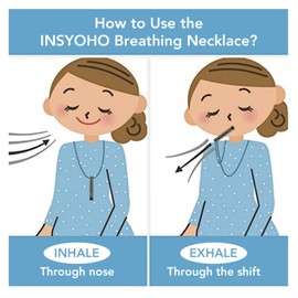 Anxiety Whistle Necklace Breathe Slowly Safety Stainless Steel Mindful Breathing Necklace Black