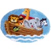 Vervaco Noah's Ark Latch Hook Shaped Rug Kit, Multi-Colour