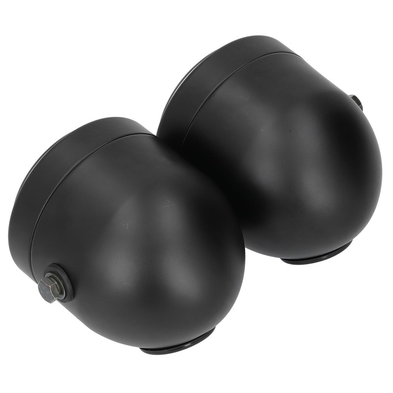 Universal LED Headlamp Double Lamps Round Angel Eyes High Low