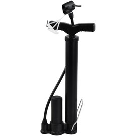 Bomba de Bicicleta 3 en 1, Bomba de Pie Portátil 120PSI con Aguja de Bola, Válvulas Presta y Schrader, Inflador Portátil Multifunción para Neumáticos de Bicicleta, MTB, Balones, Fútbol