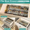 Brippo 8-Pack Spice Drawer Organizer, Expandable Acrylic Seasoning Rack (13"