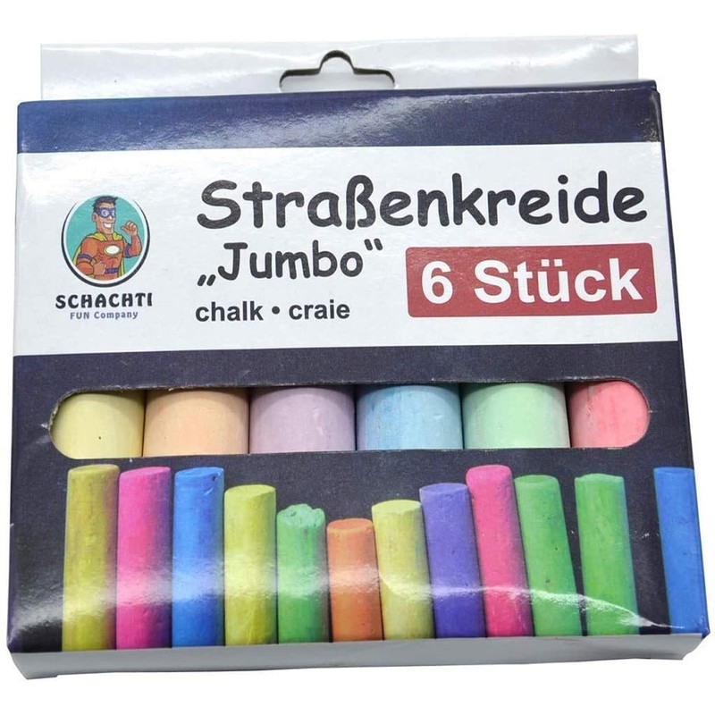 G&M Street Chalk Colouring Chalk Children's Chalk Colourful Approx. 10