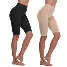 Kotii Women's Plus Size Short Leggings Soft Modal Shorts Under Dresses Leggings Pants Set