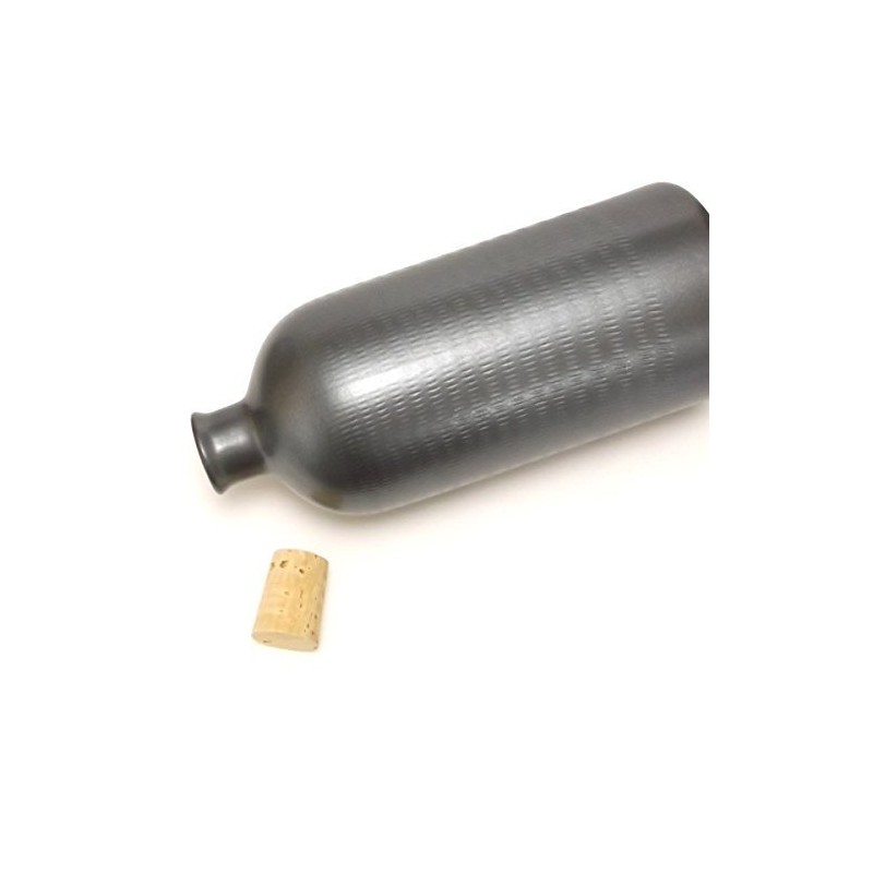 Shigaraki Ware ION-10B Ion Bottle, Round, Black