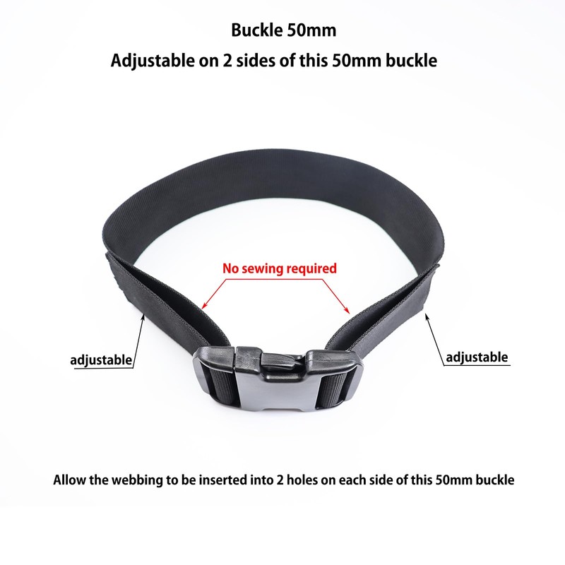 Ahijklmn Quick Side release buckles 50mm Plastic Clips Backpack Replacement