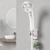 HANLIAN Shower Rail No Drilling, Nail-Free Shower Holder with Adjustable