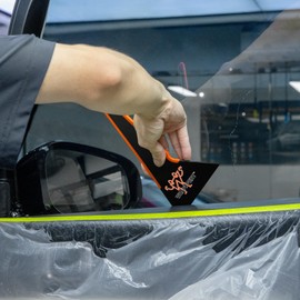 WRAPXPERT Window Tint Squeegee, Triangle Contour Tint Squeegee, Long Handle Scraper Tool for Window Tinting, Vinyl Wrap, Speed Loader Auto Window Film Install, Window Tint Kit, Large