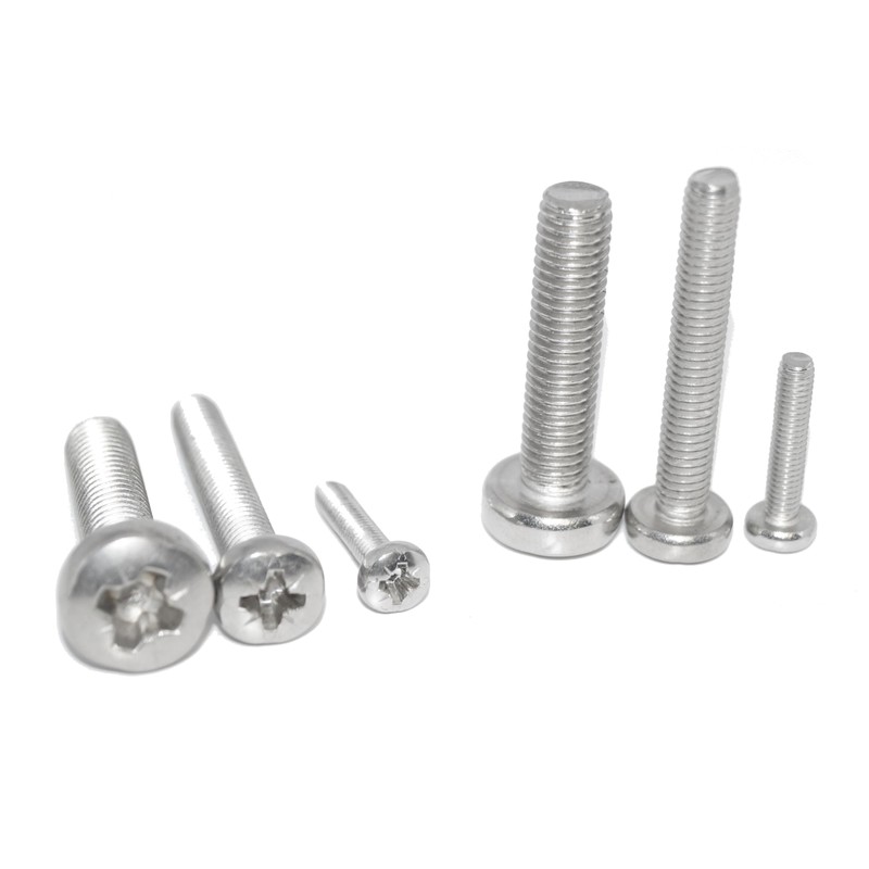 Pan Head Screws M6X28 6 Pieces Stainless Steel A2 /